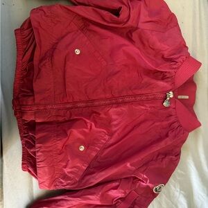 Red Moncler Rain Jacket